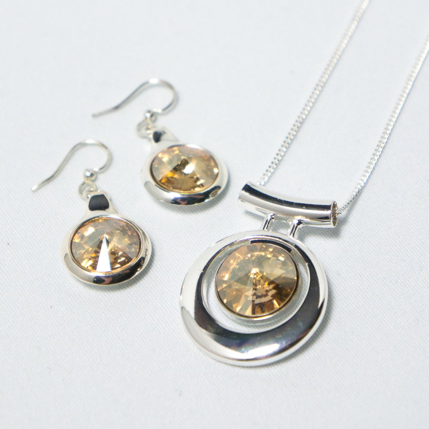 Contemporary Necklace and Earring Set