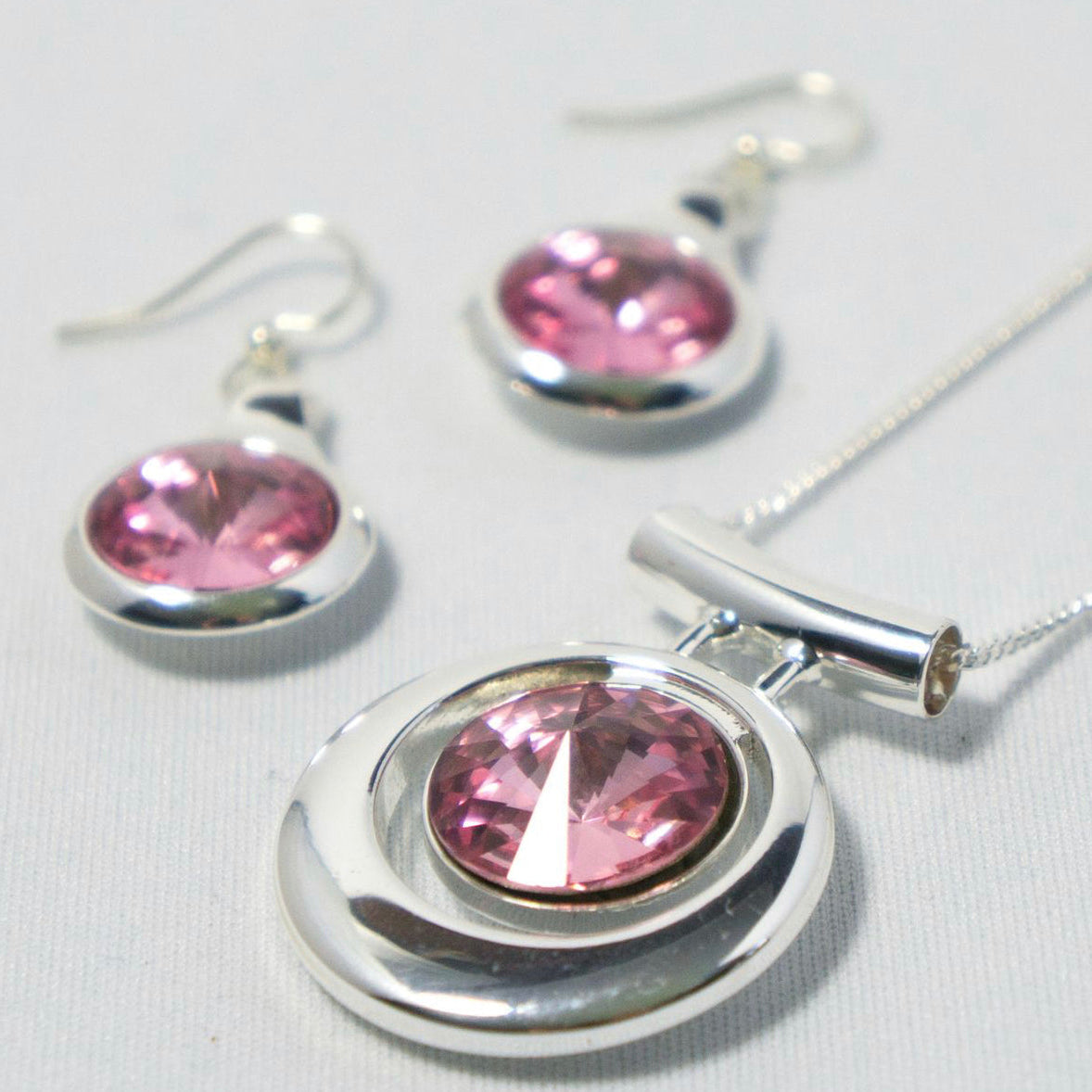Contemporary Necklace and Earring Set