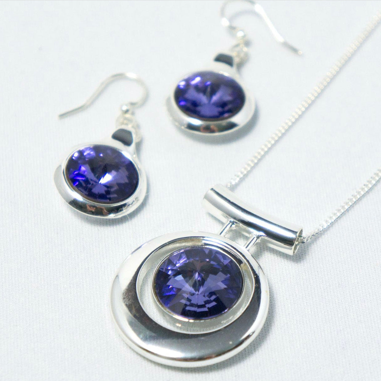 Contemporary Necklace and Earring Set