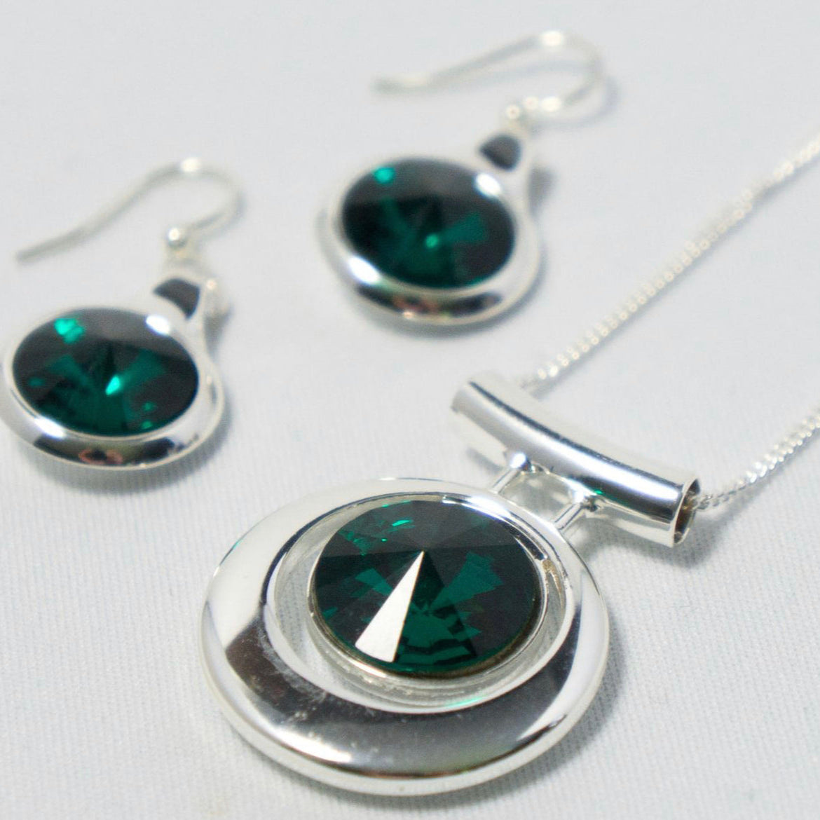 Contemporary Necklace and Earring Set
