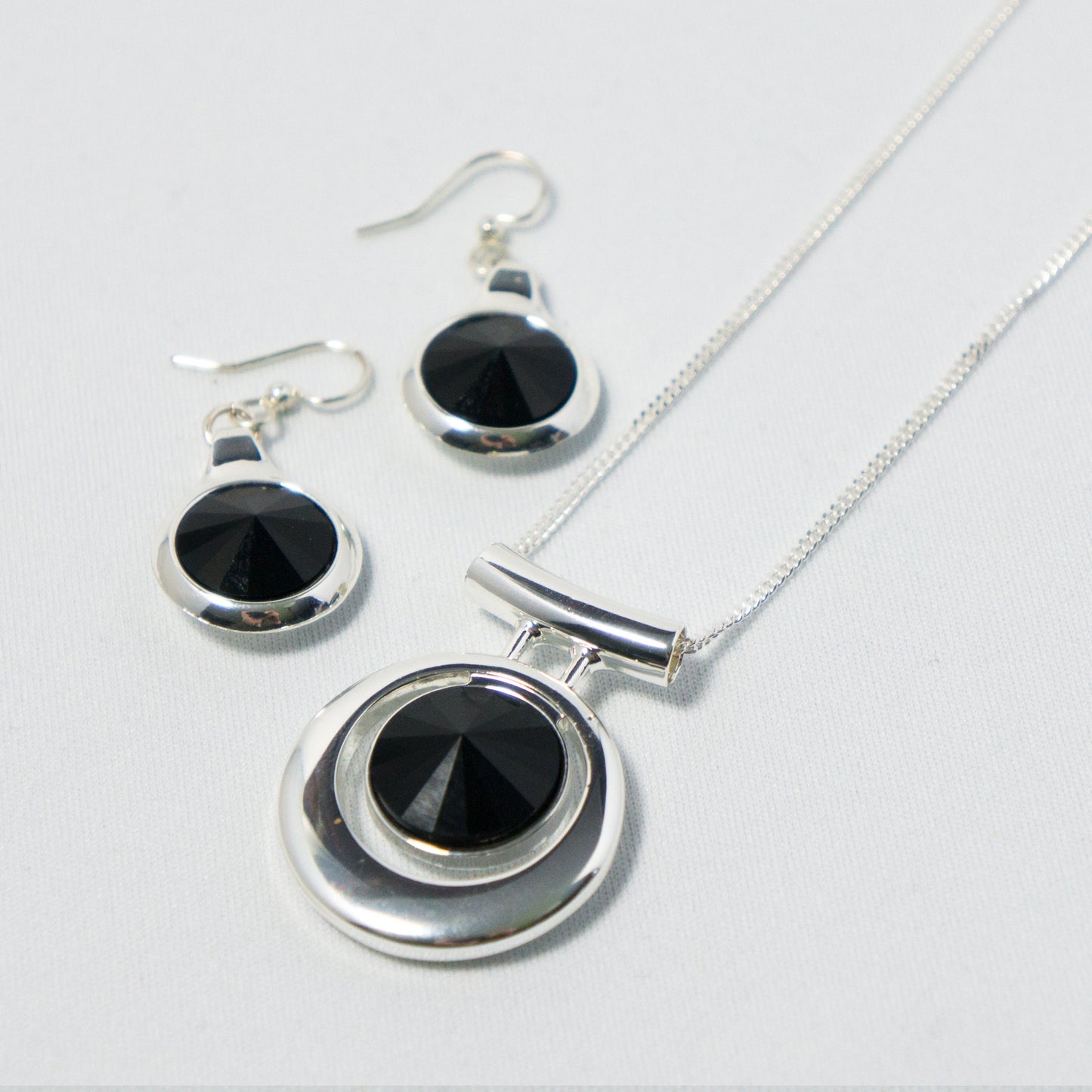 Contemporary Necklace and Earring Set