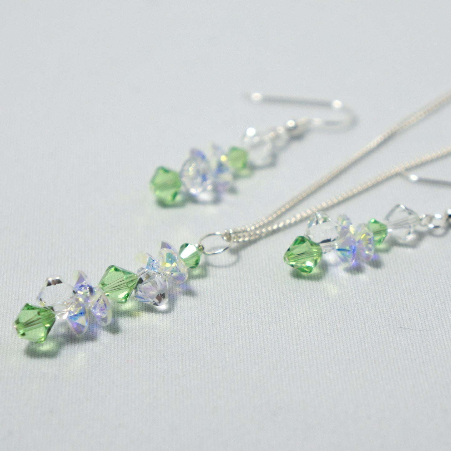 Cluster Earring and Necklace Sets