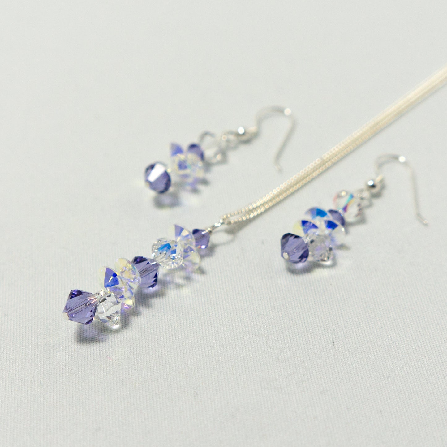 Cluster Earring and Necklace Sets