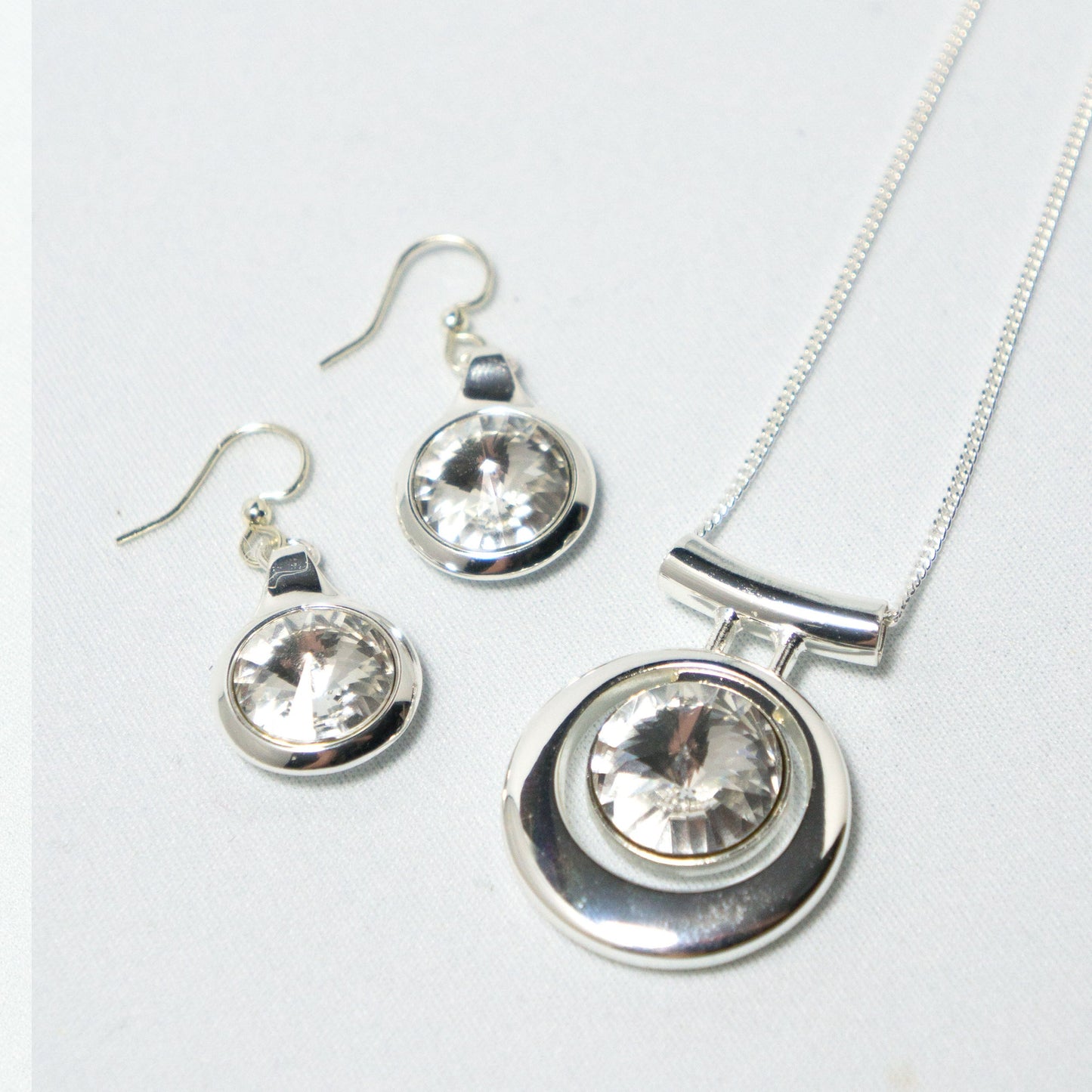 Contemporary Necklace and Earring Set
