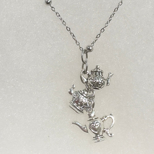 Tea Themed Charm Necklace - wholesale