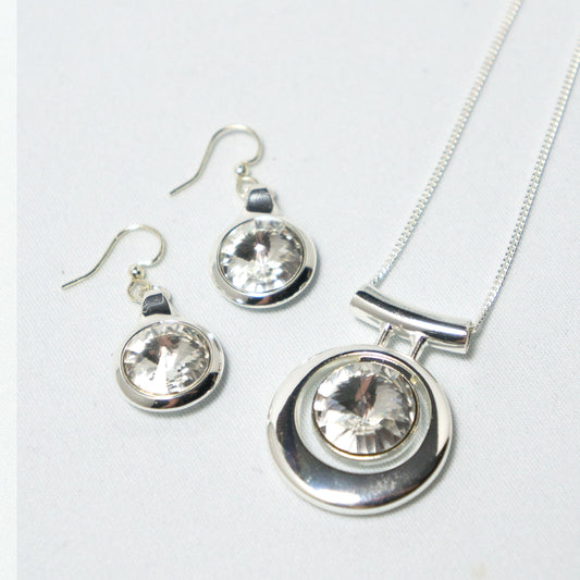 Contemporary Necklace and Earring Set